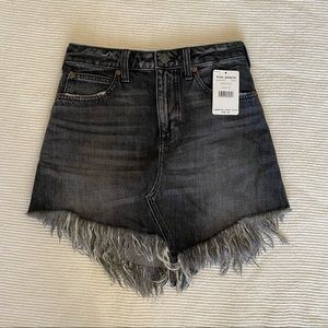 NWT Free People Bailey Denim Mini Skirt, Sz 24